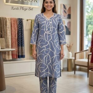 20 Extra Off on KEVLOR VISCOSE KURTI PALAZZO SET
