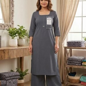 20% OFF ON KEVLOR ROMAN SILK KURTI PLAZZO SET More Attractive