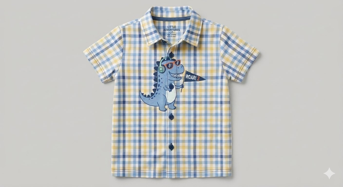 3 Pc Combo Pack of Cotton Shirt for Kids