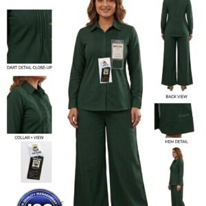 KEVLOR's Premium Dart Fitting ROMAN SILK CORD-SET  with Palazzo Luxirius Looks, best for official dress