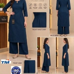 49% OFF ON KEVLOR ROMAN SILK KURTI & PLAZZO SET More Attractive and Guaranted this is your Fitting