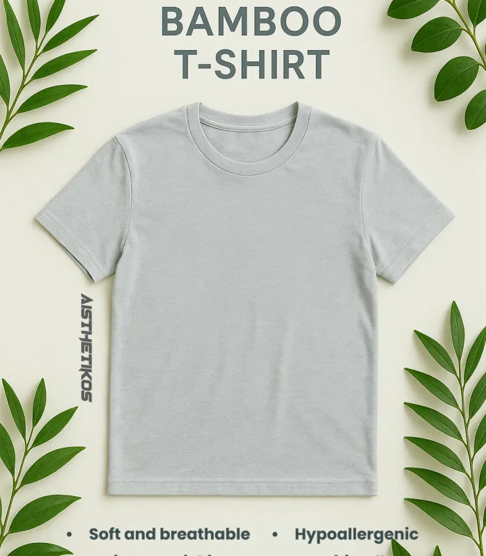 Bamboos tshirt grey